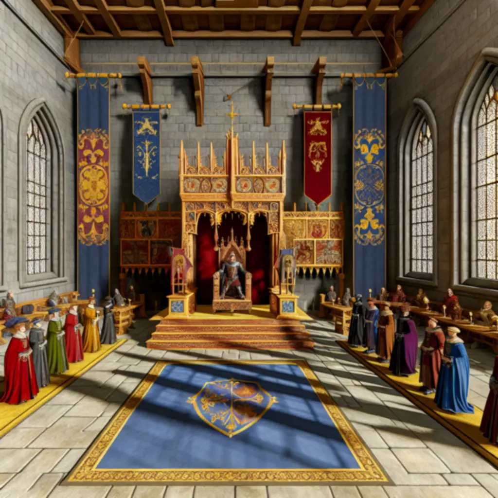 Okładka DLC Royal Court z przedstawieniem sali tronowej