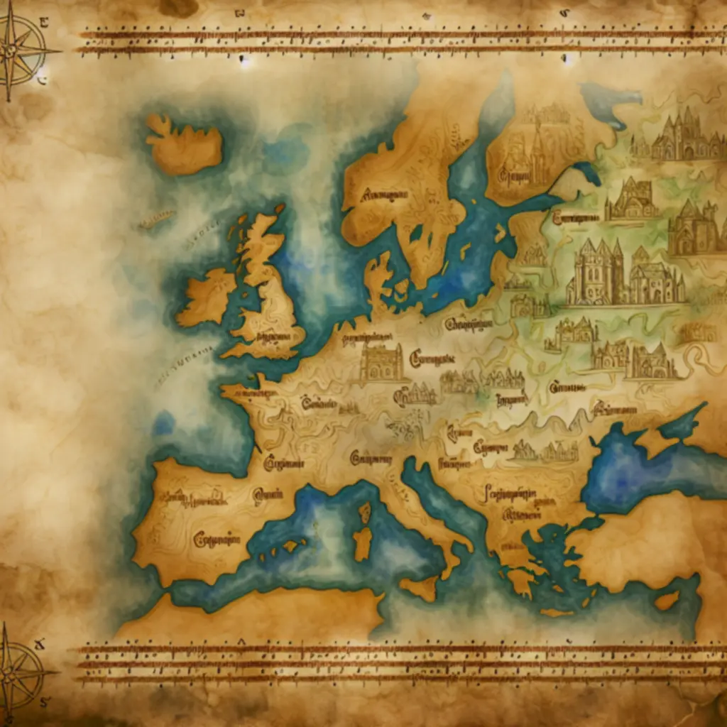 Mapa średniowiecznej Europy – tło historyczne