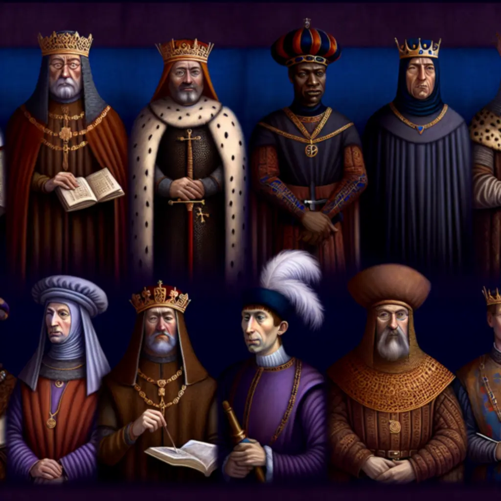 Portrety postaci i ich kluczowe cechy w formie infografiki