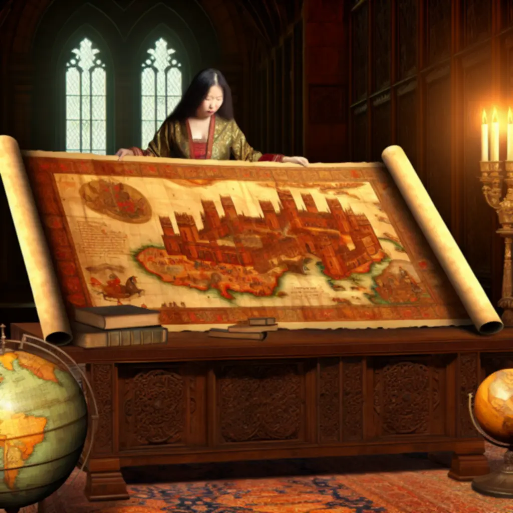 Porównanie mapy historycznej i mapy z gry Crusader Kings